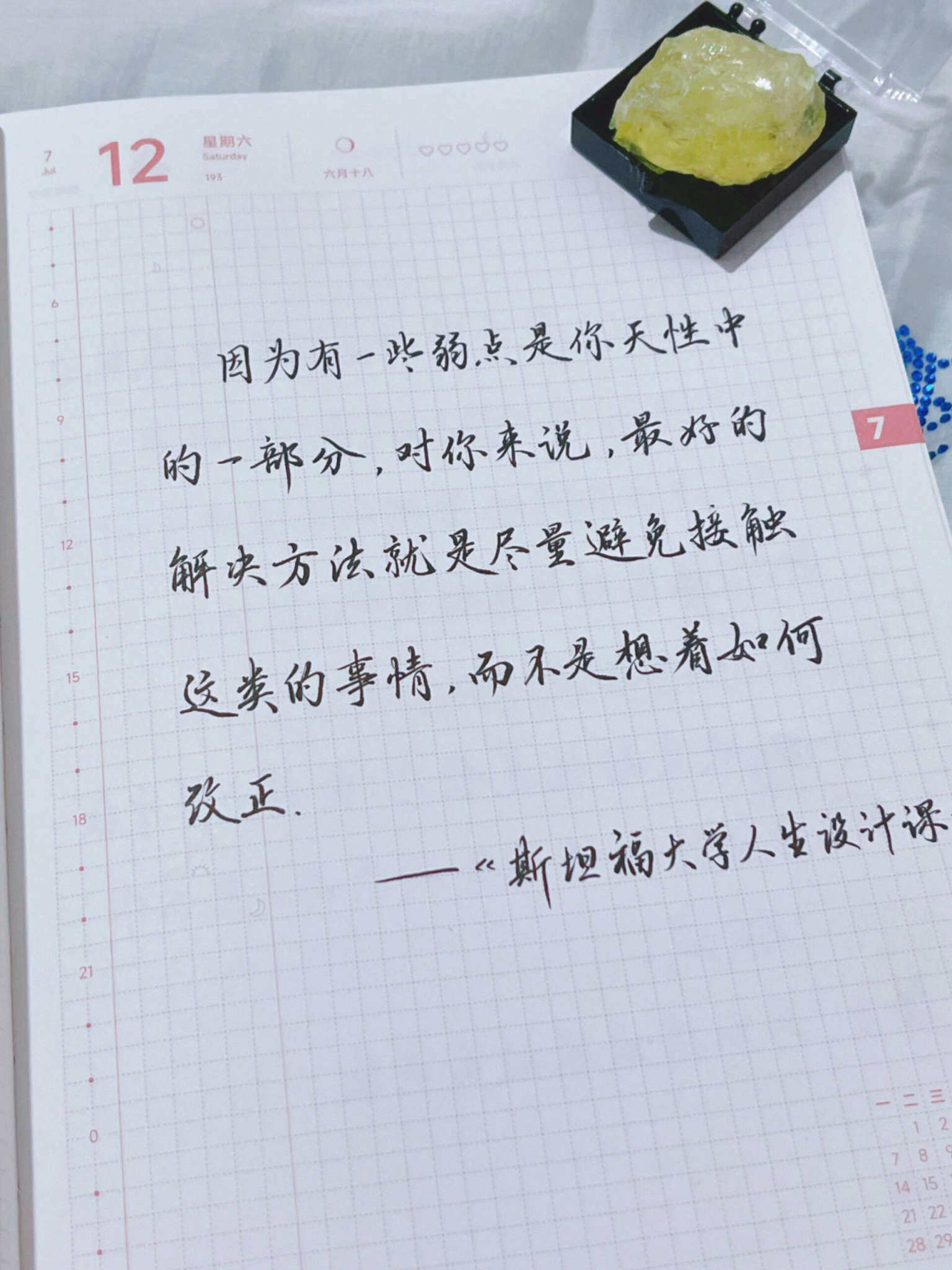 自在手帐2025年7月12日
