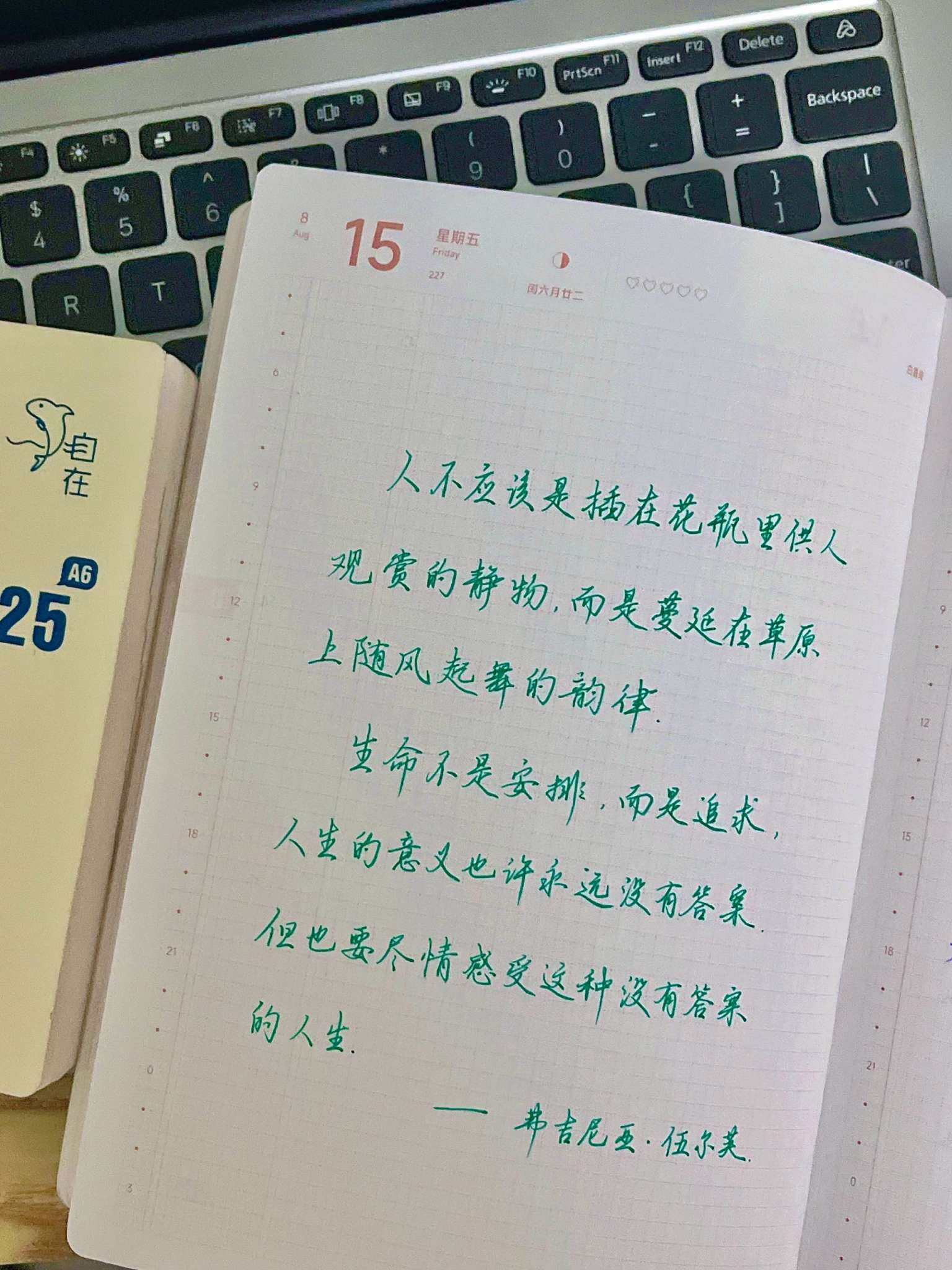 自在手帐2025年8月15日