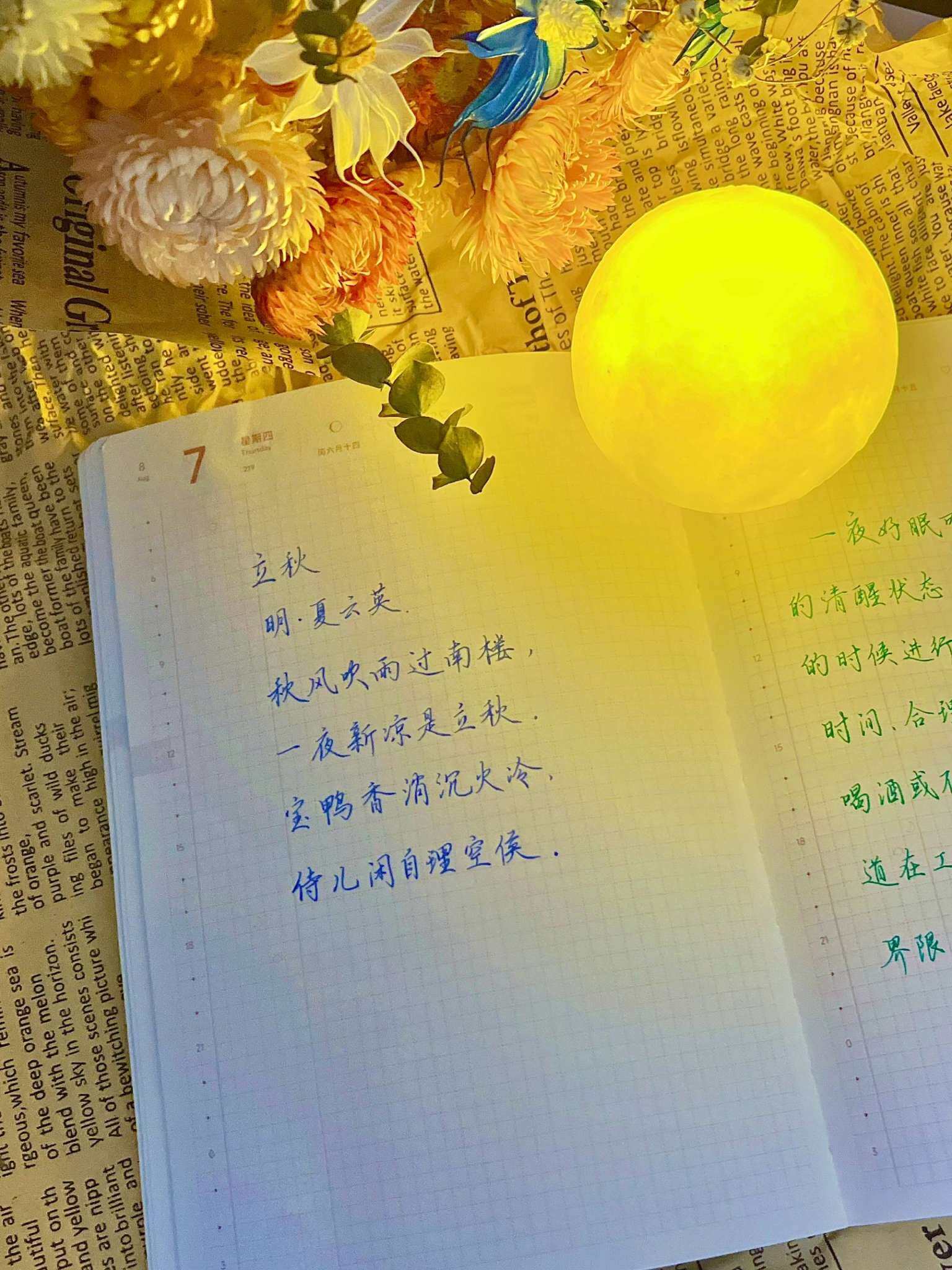 自在手帐2025年8月7日