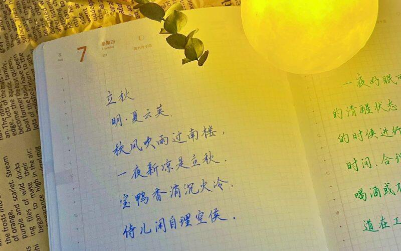 立秋|二十四节气|乙巳年