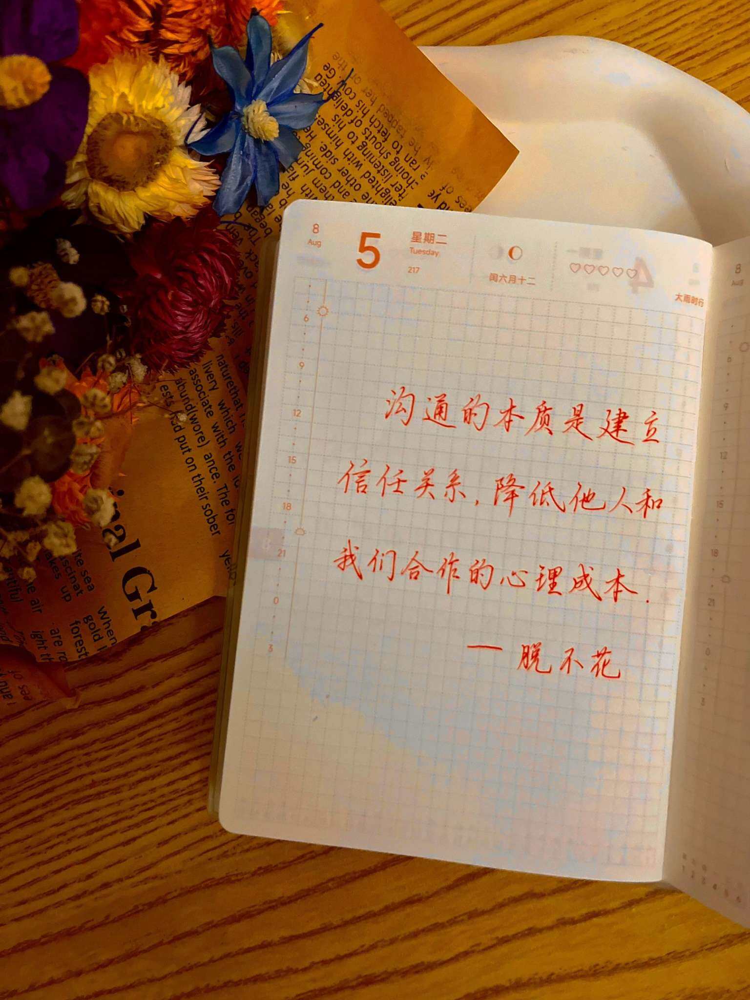 自在手帐2025年8月5日