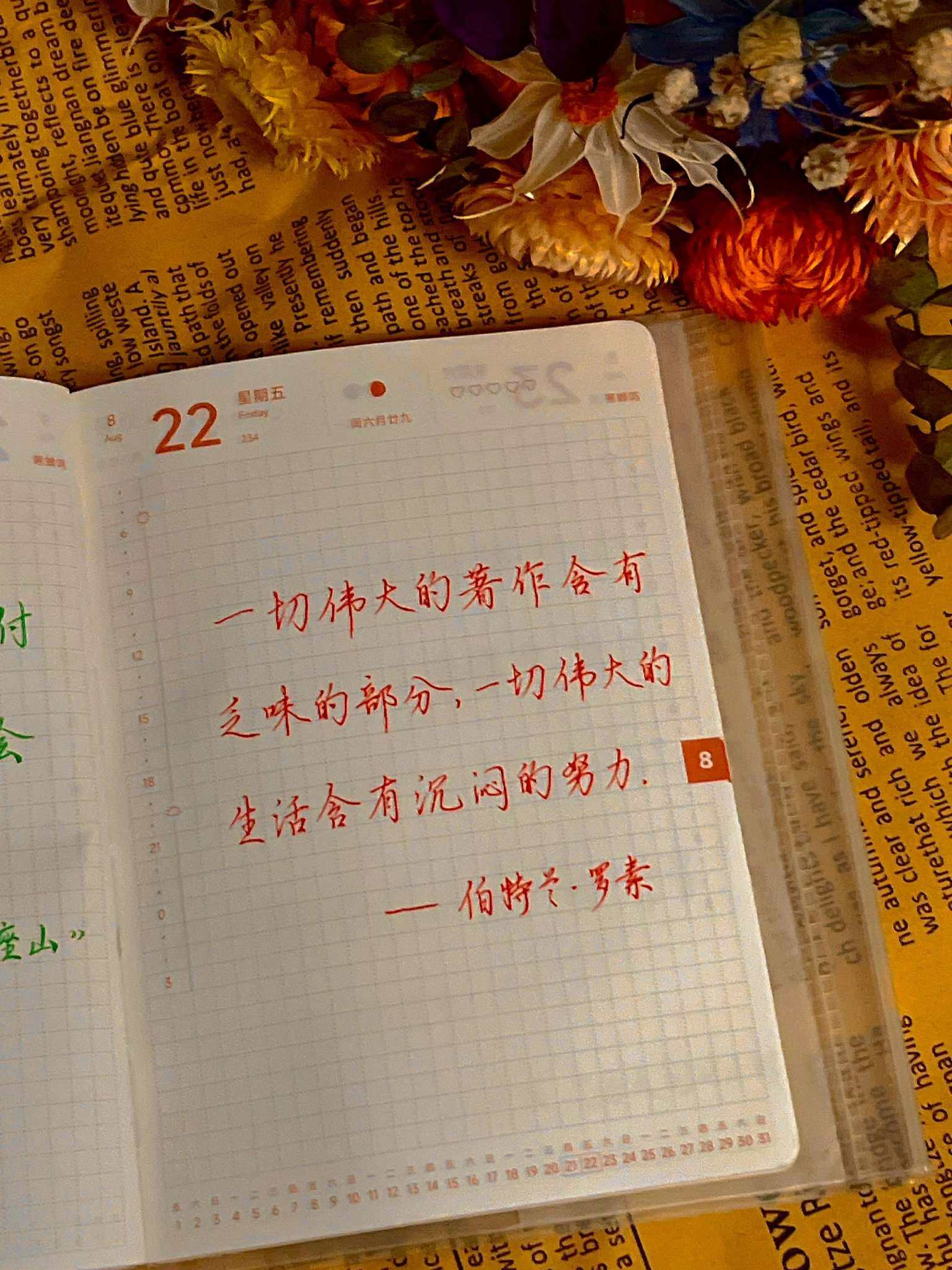 自在手帐2025年8月22日