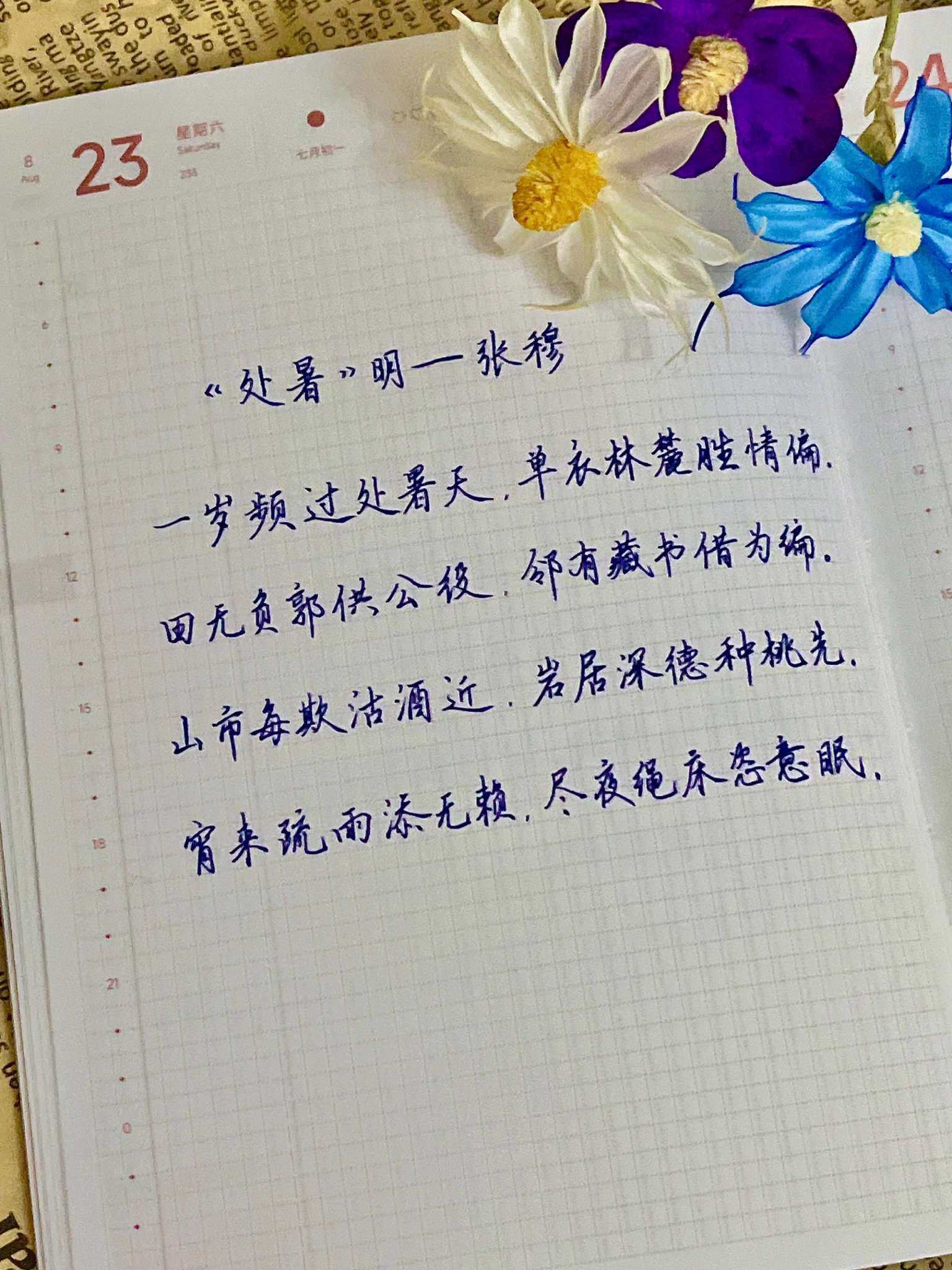自在手帐2025年8月23日