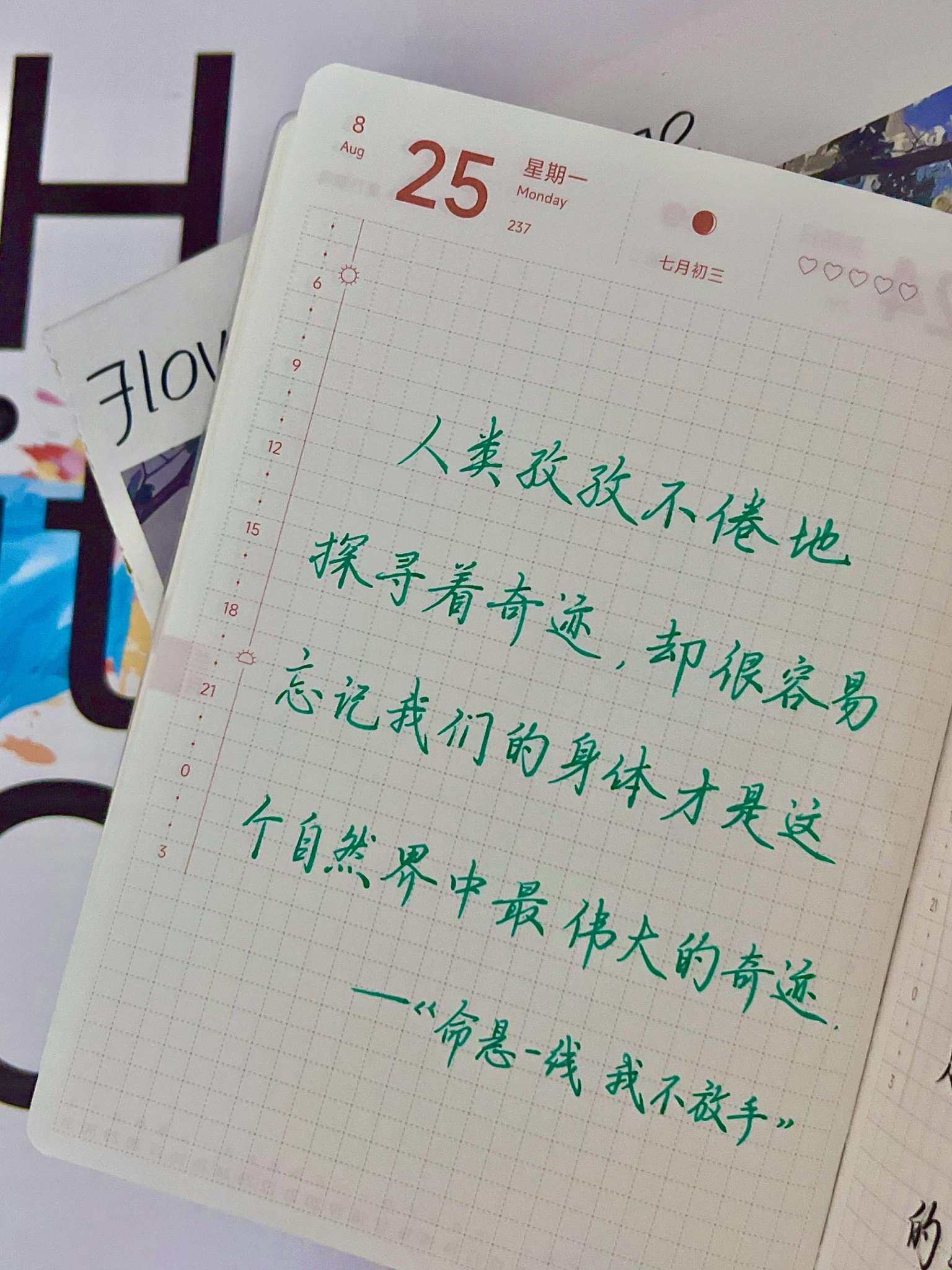 自在手帐2025年8月25日