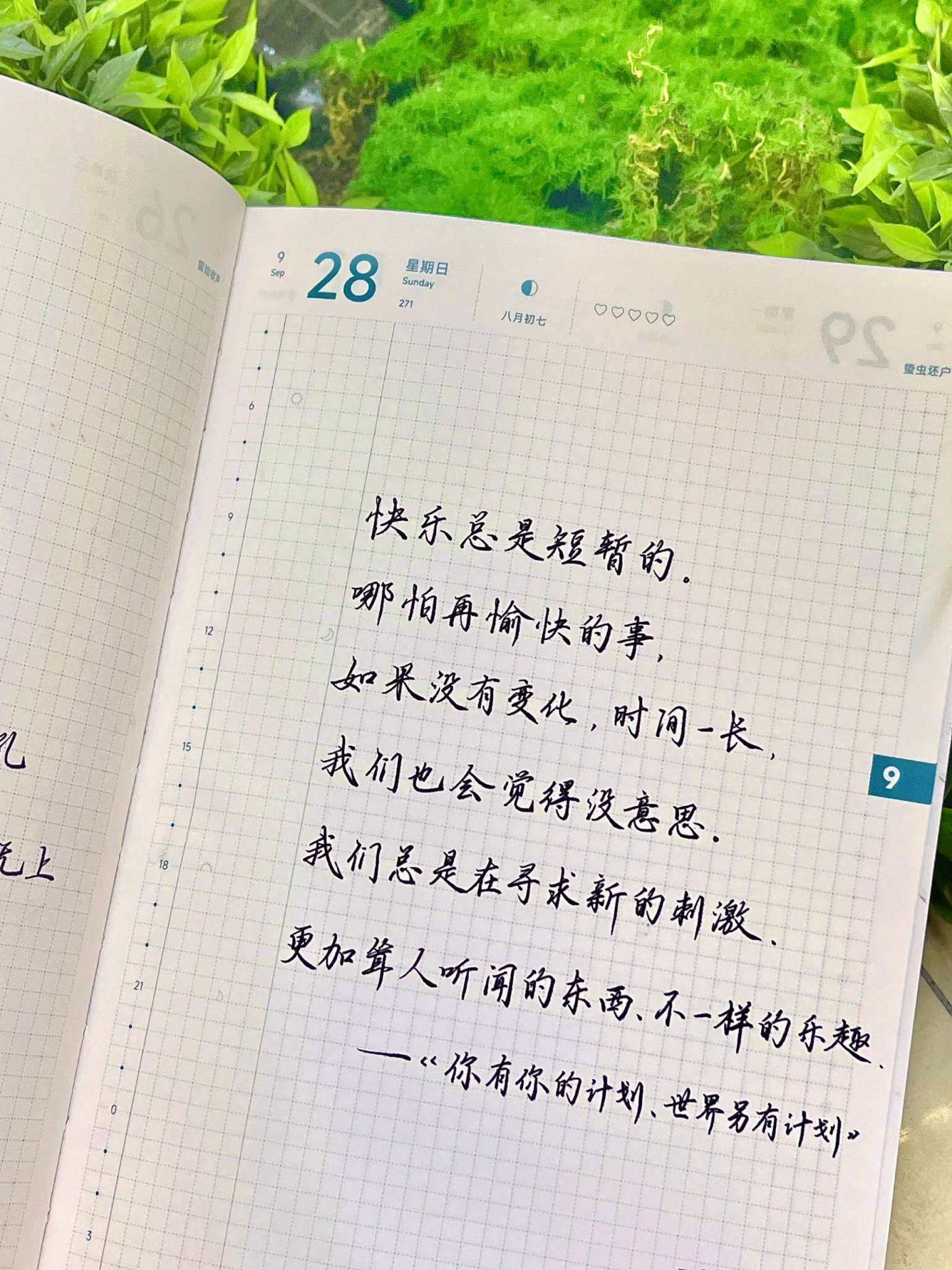 自在手帐2025年9月28日