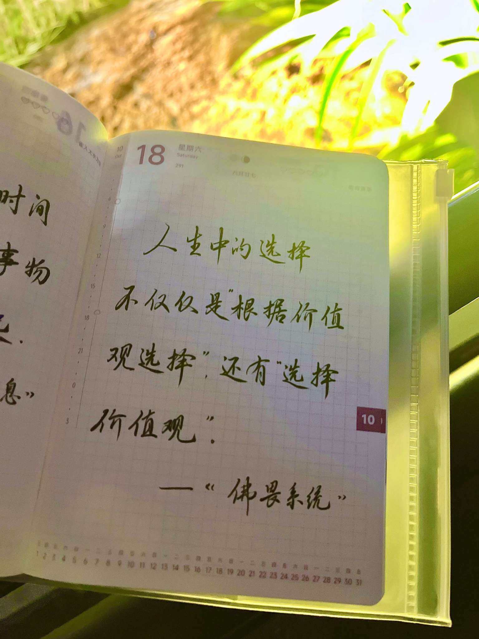 自在手帐2025年10月18日
