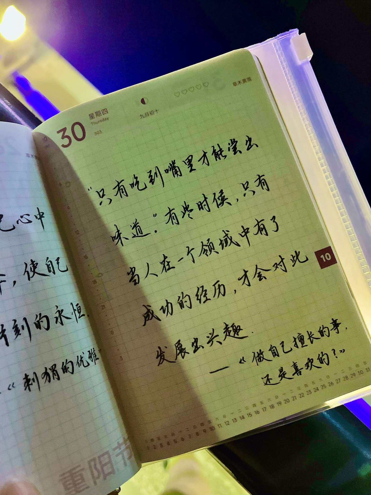自在手帐2025年10月30日