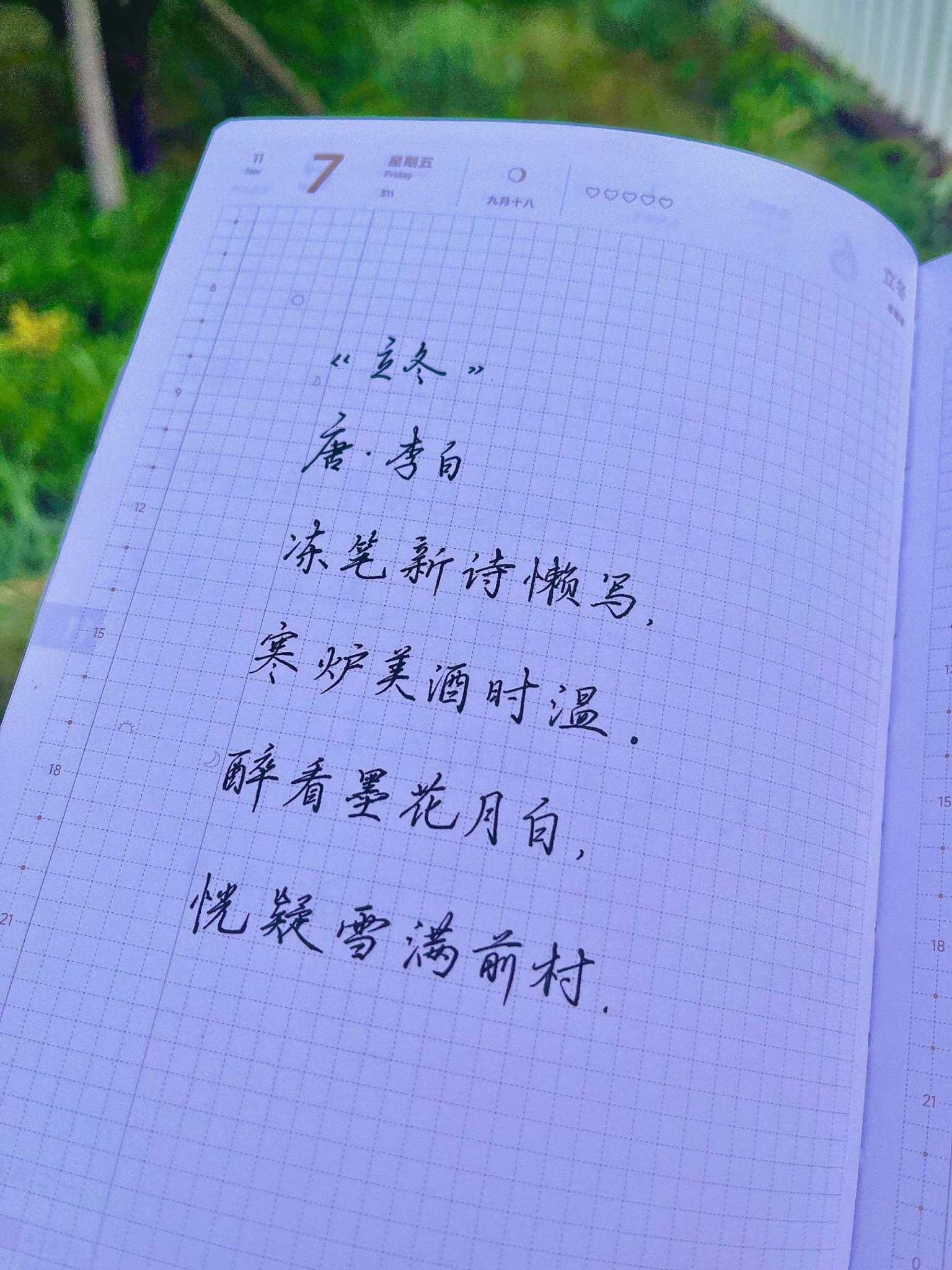 自在手帐2025年11月7日