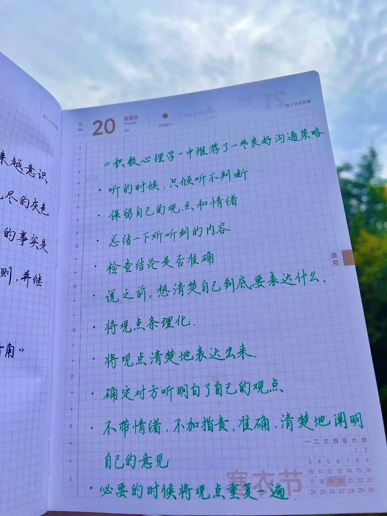 自在手帐2025年11月20日