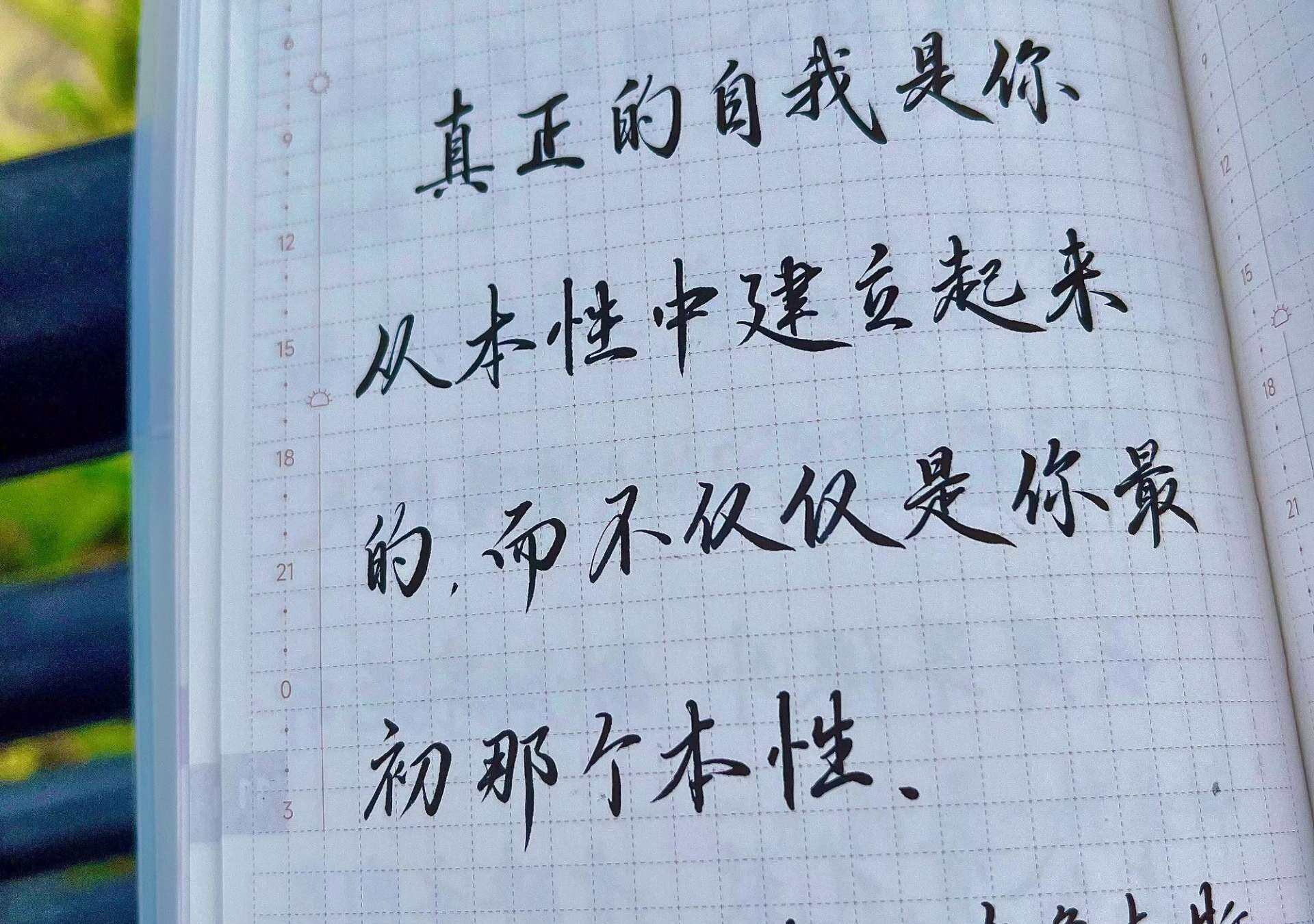 真正的自我是你从本性中建立起来的