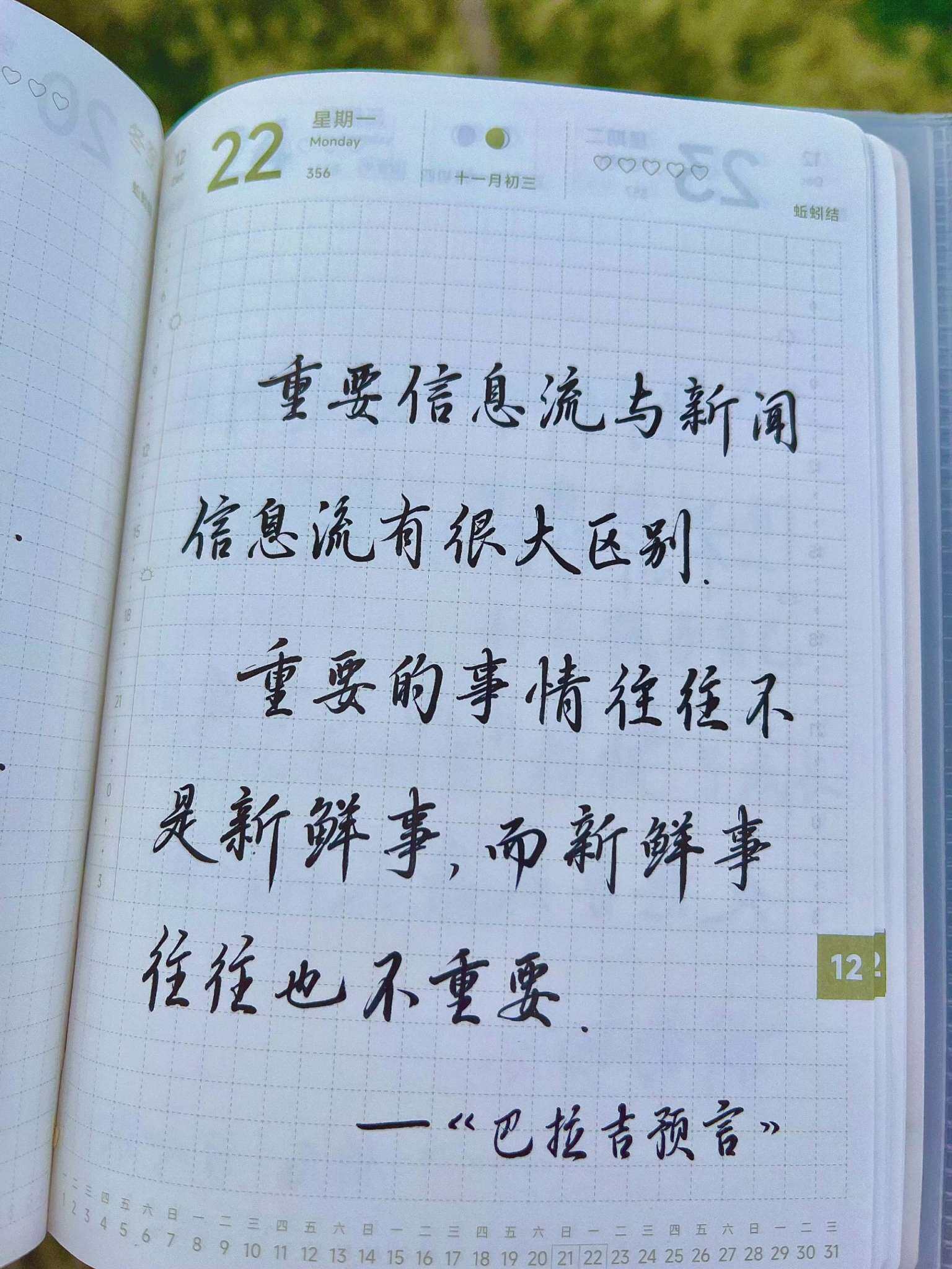 自在手帐2025年12月22日