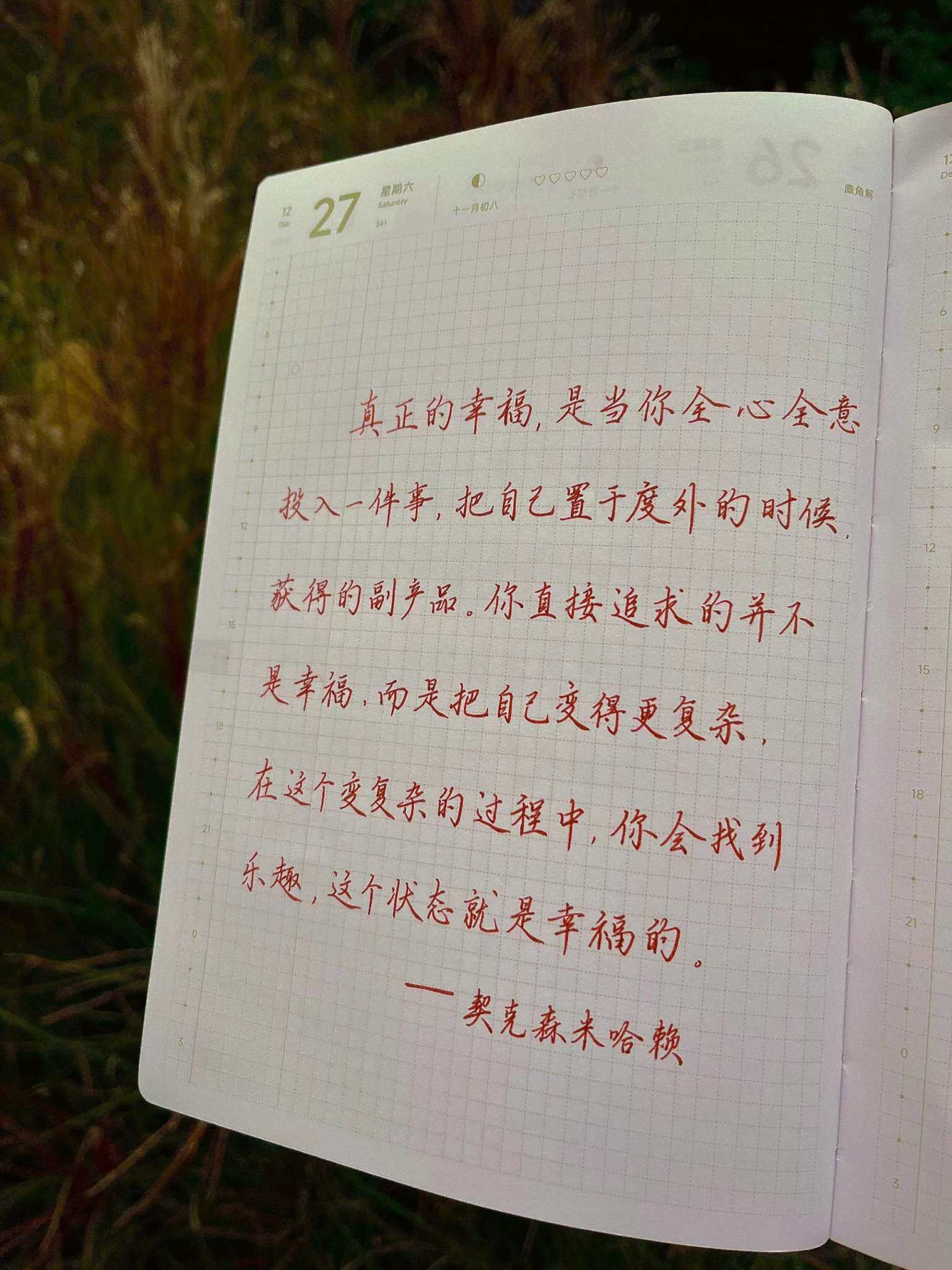 自在手帐2025年12月27日