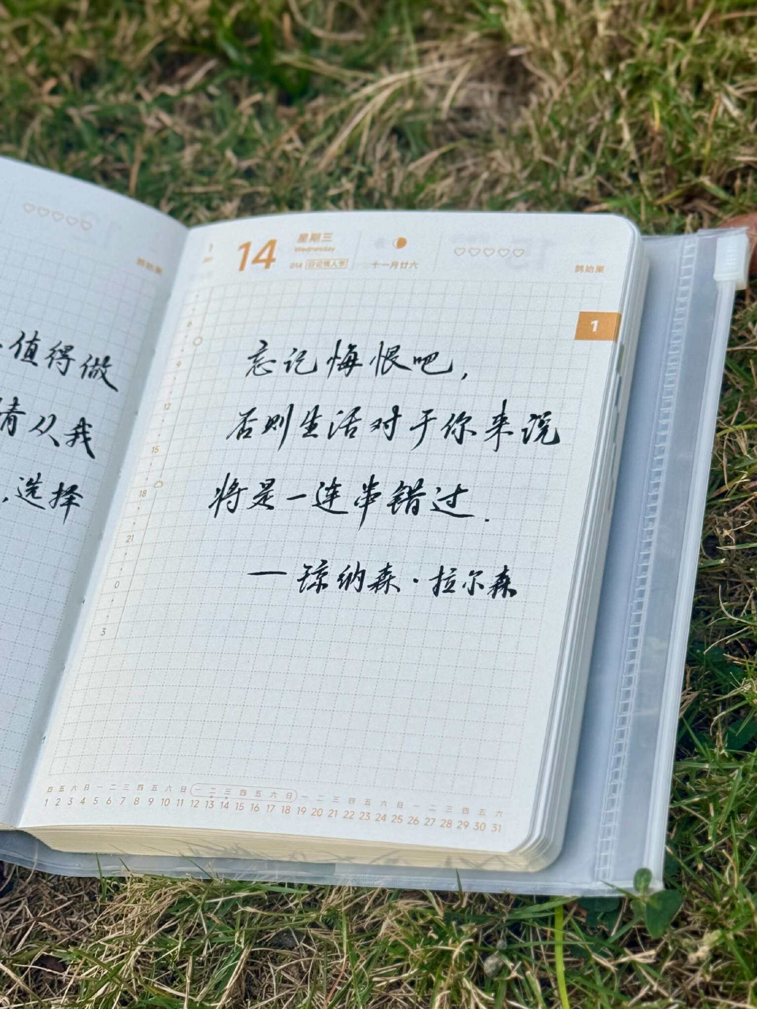 自在手帐2026年1月14日