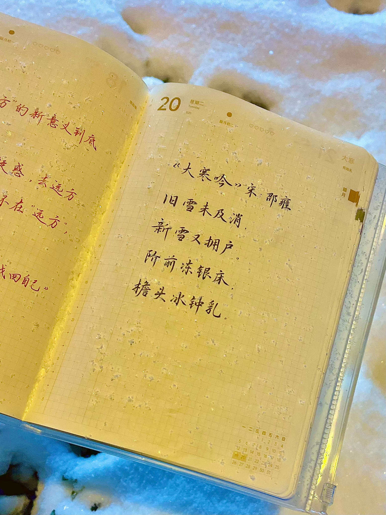 自在手帐2026年1月20日