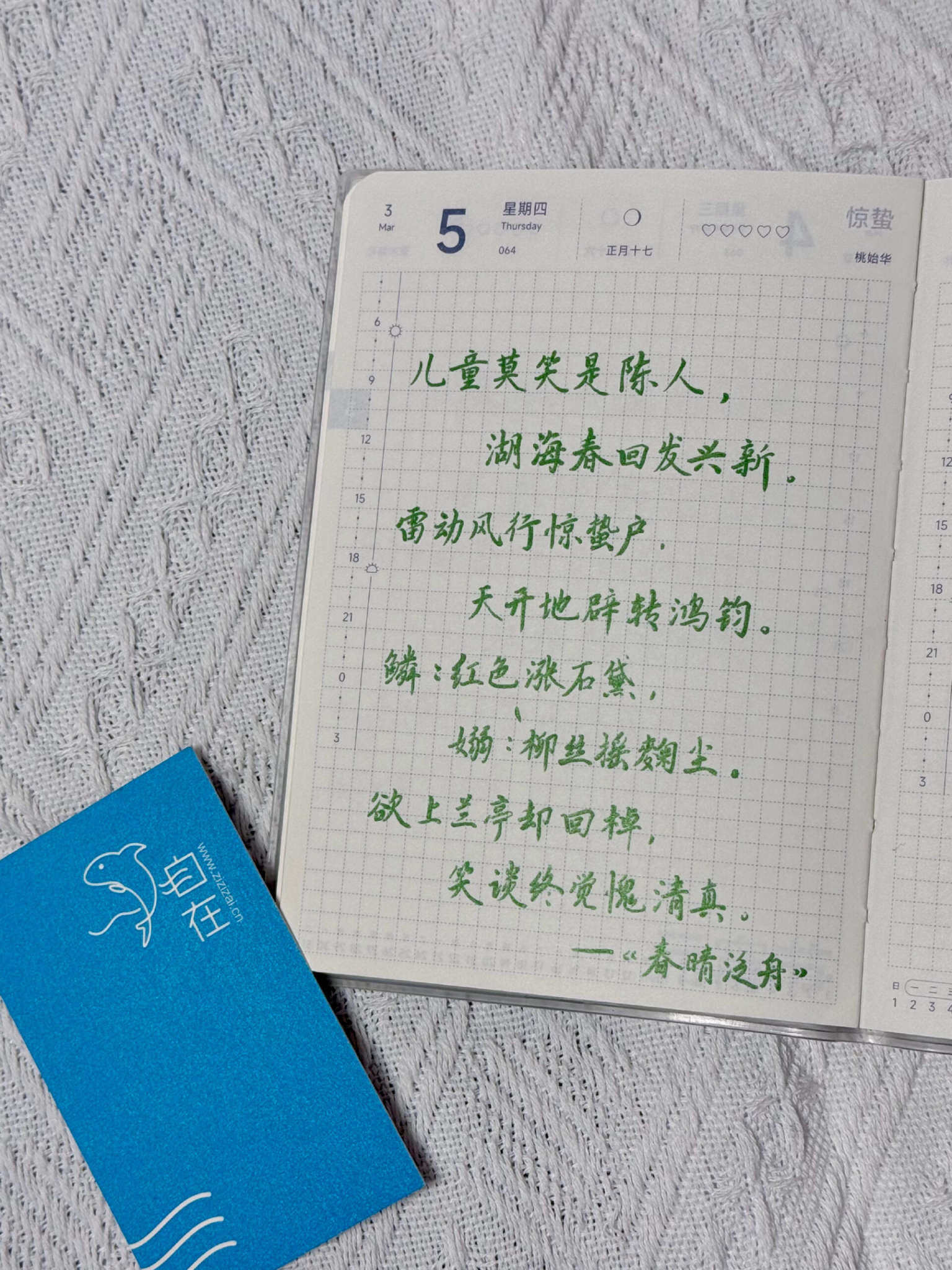 自在手帐2026年3月5日