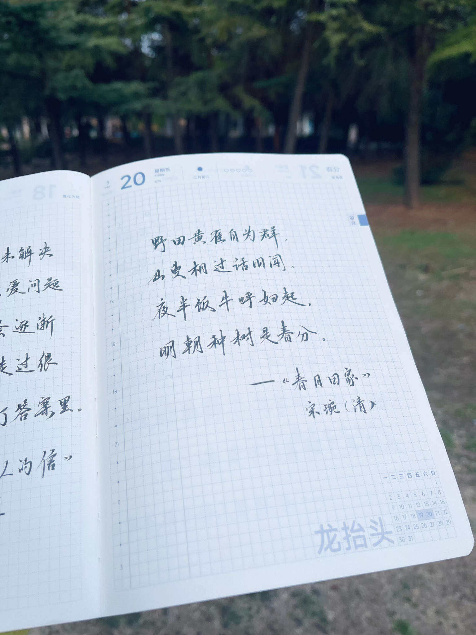 自在手帐2026年3月20日